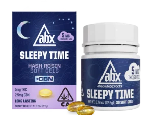 ABX - 5mg Sleepy Time Hash Rosin + CBN Soft Gels - 30ct
