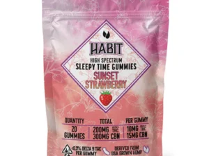 strawberry sleepytime gummies high spectrum 500mg thc cbn green treez company 830619 (1)